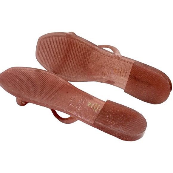 Steve Madden Sandals Pike Pink Glitter Jelly Slip - Picture 8 of 8